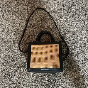 Black and Tan Woven Women's Bag